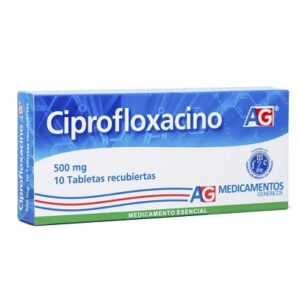 CIPROFLOXACINA 500 MG 10 TABLETAS AG