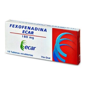 FEXOFENADINA 180 MG 10 TABLETAS EC