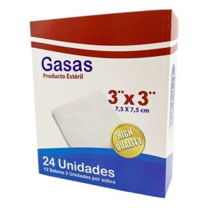 GASAS ESTERIL 3X3 CJA X 250 BEGUT