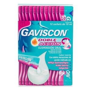 GAVISCON DOBLE ACCION SUSP.10 ML X 12UDS