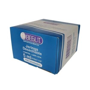 JERINGA DESECHABLE 5ML X 100 BEGUT