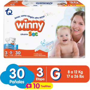 PAÑAL WINNY ETAPA 3 X 30UNDS