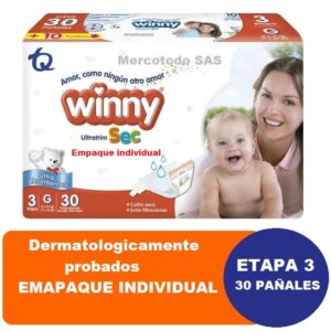 PAÑAL ETAPA WINNY ETAPA 3 X 30 EMPAQUE INDIVIDUAL