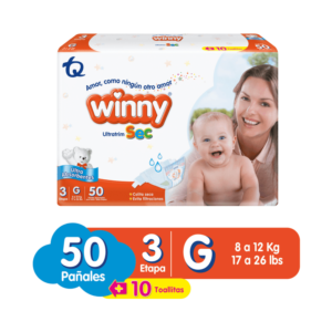 PAÑAL WINNY ETAPA 3 X 50UNDS