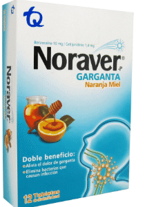 NORAVER GARGANTA X 12 TABLETAS