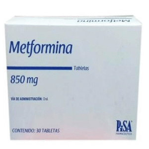 METFORMINA 850 GR PISA X 30 TABLETAS